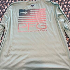 Columbia Men's PFG Long Sleeve Shirt - mint blue/green